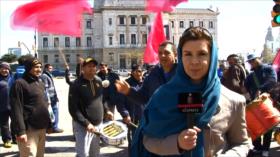 Miles de trabajadores reclaman mejores salarios en Uruguay