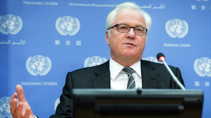 El embajador ruso ante las Naciones Unidas, Vitali Churkin.