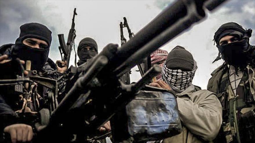 Miembros de los grupos armados de la oposición siria.