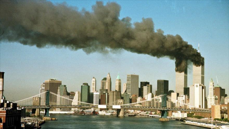 Las Torres Gemelas de Nueva York en el momento de los ataques del 11 de septiembre de 2001.