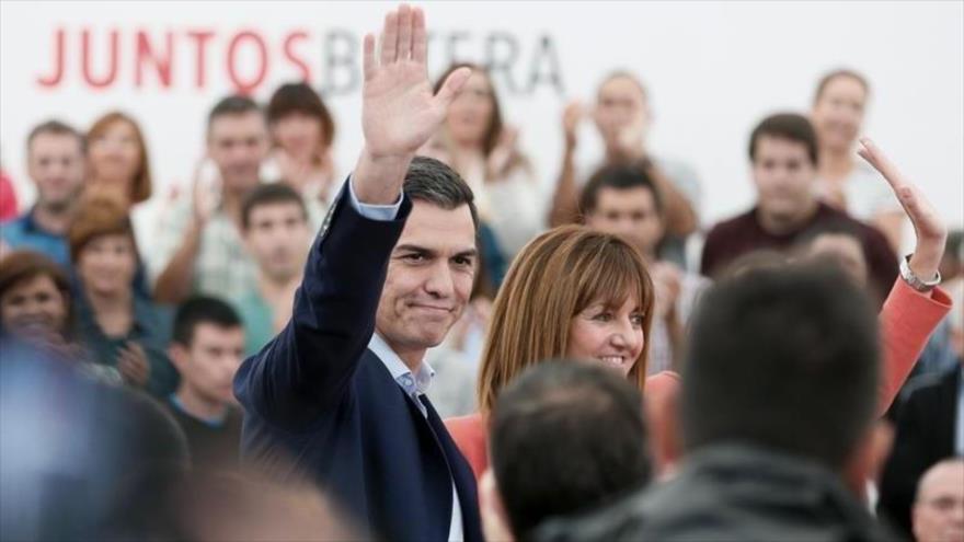 El secretario general del Partido Socialista Obrero Español (PSOE), Pedro Sánchez, durante un acto electoral en la ciudad vasca de San Sebastián, sita en el norte de España, 17 de septiembre de 2016.