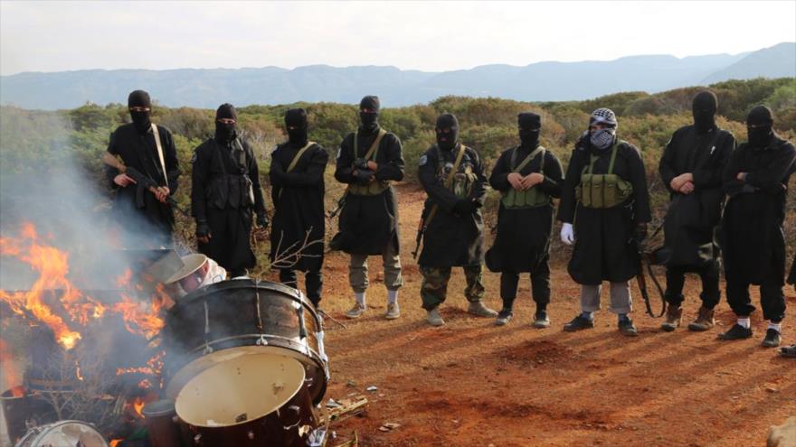 Miembros del grupo terrorista Daesh.