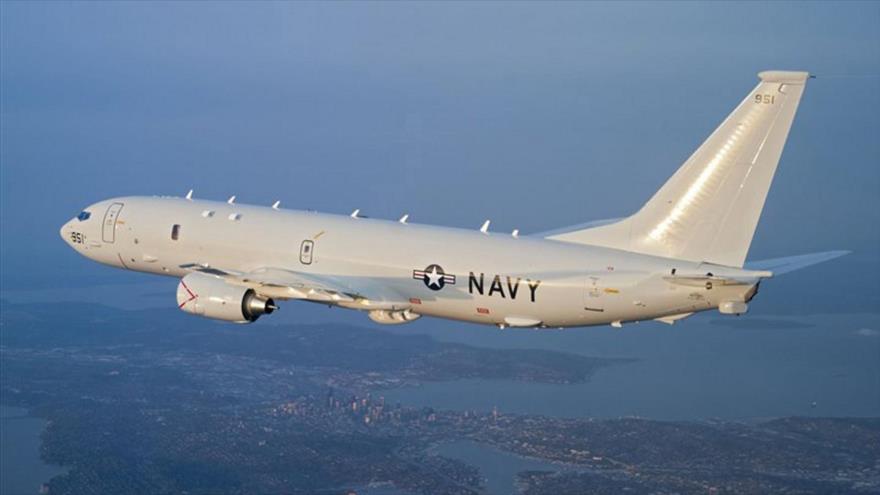 Avión de patrulla P-8 Poseidon de la Armada de EE.UU.