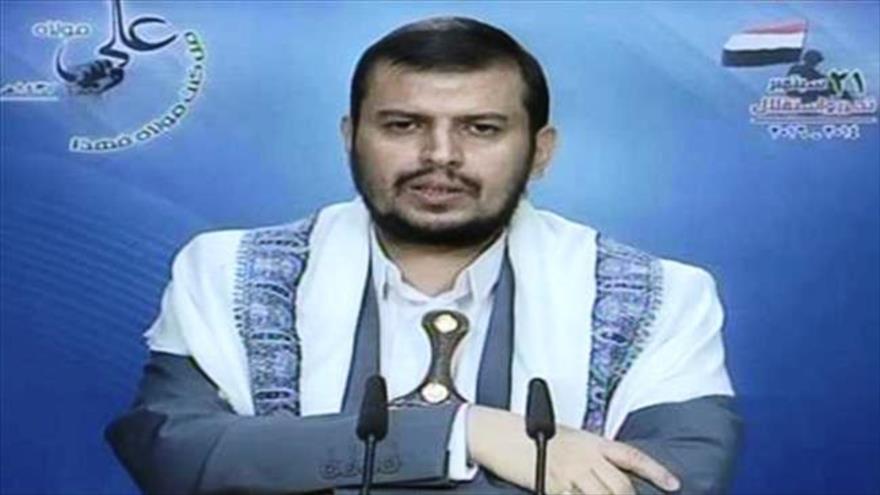 El líder de Ansarolá, Abdulmalik al-Houthi, ofrece un discurso con motivo de Eid al-Qadir, 20 de septiembre de 2016.