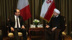 Rohani se reúne con su homólogo francés y el premier italiano