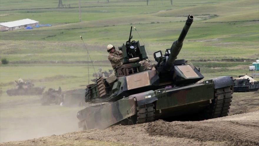 Tanque Abrams M1A2, de fabricación estadounidense. 