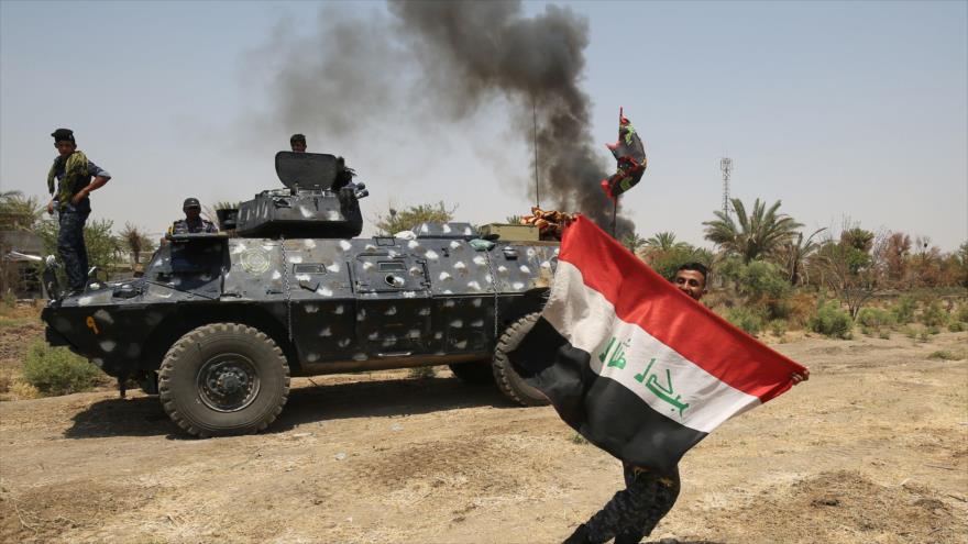 Las fuerzas del Ejército iraquí en la ciudad de Al-Jalidiya, en la provincia occidental de Al-Anbar, 1 de agosto de 2016.