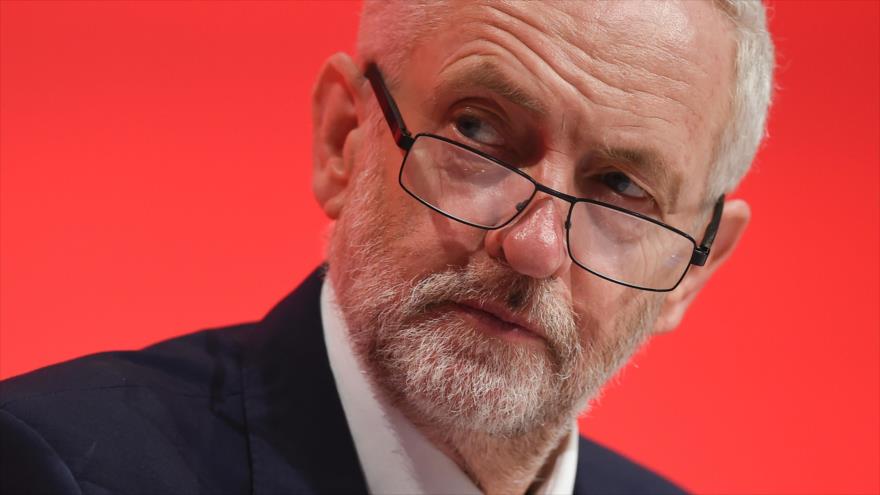 Jeremy Corbyn, líder del Partido Laborista británico, en la apertura de la conferencia anual de la formación en Liverpool (noroeste de Inglaterra), 25 de septiembre de 2016.