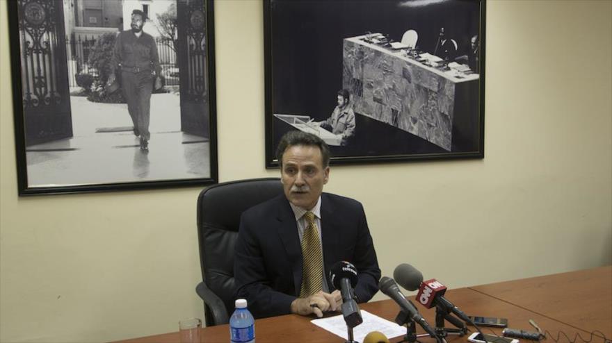 El subdirector general de Estados Unidos de la Cancillería cubana, Gustavo Machín.