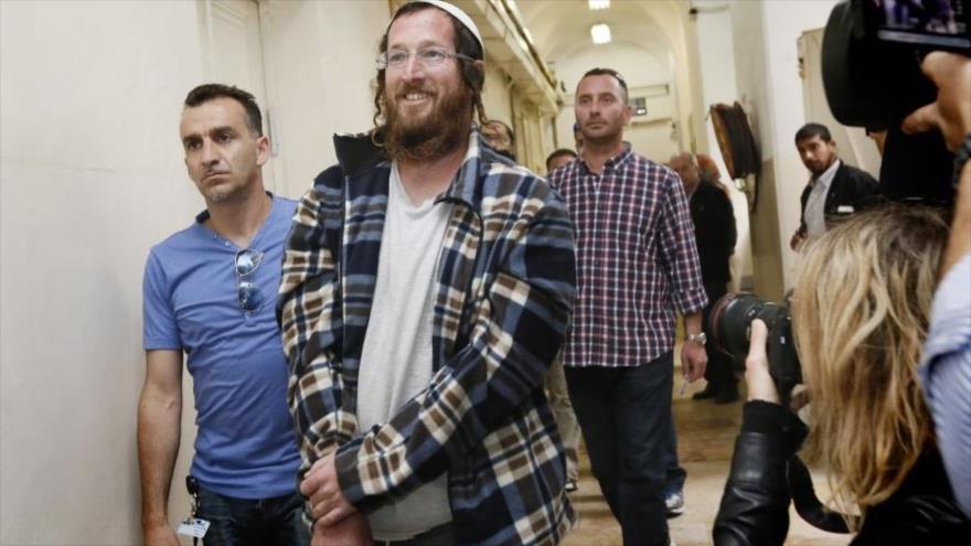 El judío extremista Elchana Finar que fue detenido por la policía israelí.