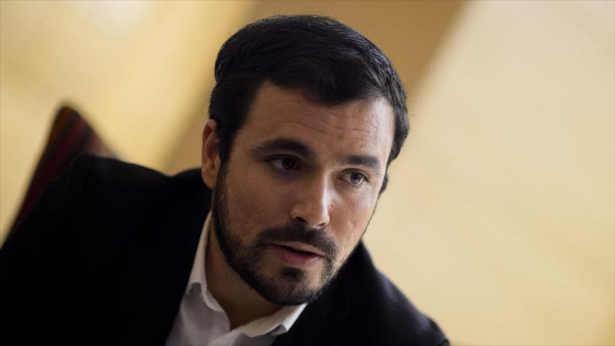 El líder de Izquierda Unida (IU), Alberto Garzón.