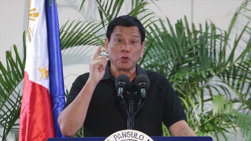El presidente de Filipinas, Rodrigo Duterte. 30 de septiembre de 2016