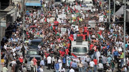 Jordanos protestan contra el acuerdo de gas con Israel