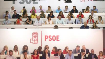 Mayúscula CRISIS del PSOE con dimisión de Sánchez