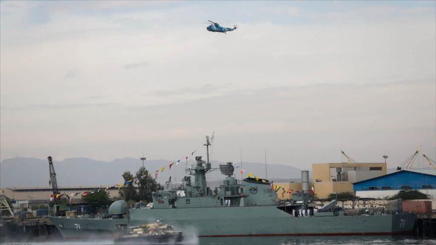 Un buque de la Armada iraní.