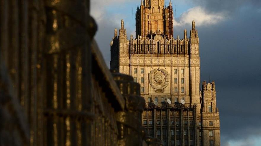 Sede de la Cancillería de Rusia en Moscú, la capital rusa.
