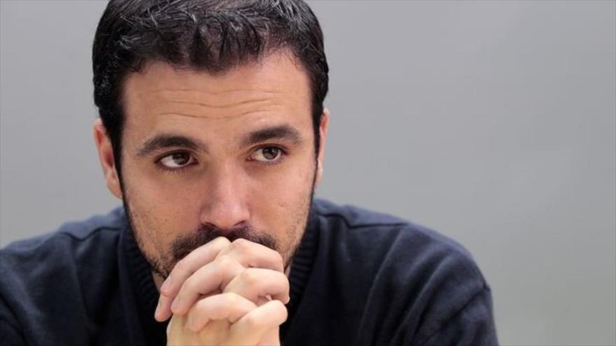 El líder de la Izquierda Unida, Alberto Garzón.