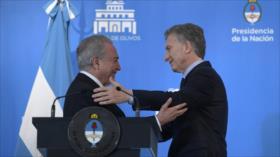 Macri se reúne con Temer con el Mercosur y Venezuela como ejes