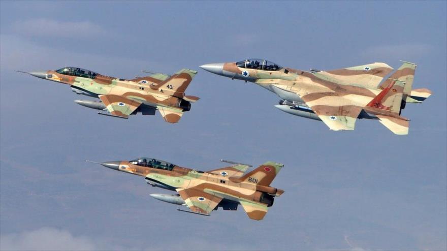 Cazas F-16 de la fuerza aérea del régimen de Israel.