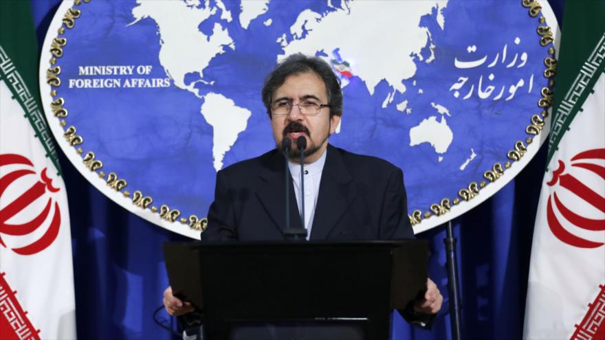 El portavoz de la Cancillería de Irán, Bahram Qasemi, ofrece una rueda de prensa en Teherán, capital iraní, 22 de agosto de 2016.