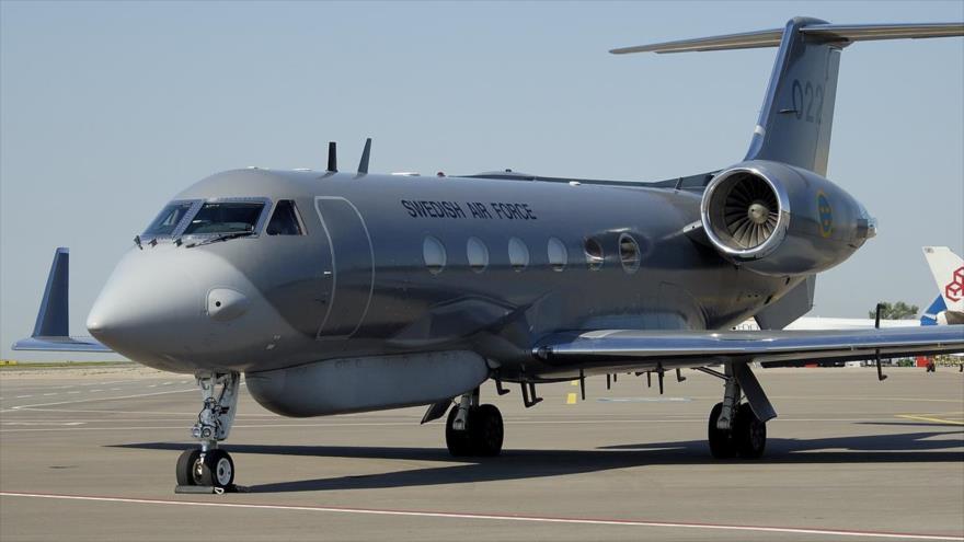 Un avión Gulfstream IV, pertenecido a las Fuerzas Aéreas de Suecia.