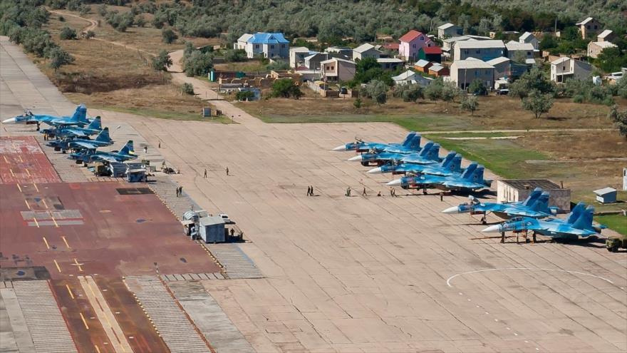 Una base aérea de Rusia.