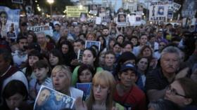 Argentinos se manifiestan contra la inseguridad en el país