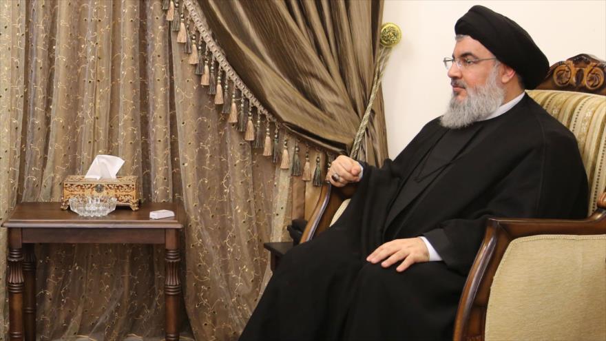 El secretario general del Movimiento de Resistencia Islámica de El Líbano (Hezbolá), Seyed Hasan Nasrolá.