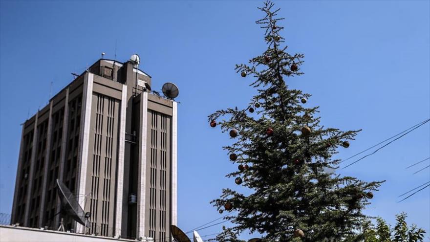 La embajada de Rusia en Damasco, la capital de Siria.