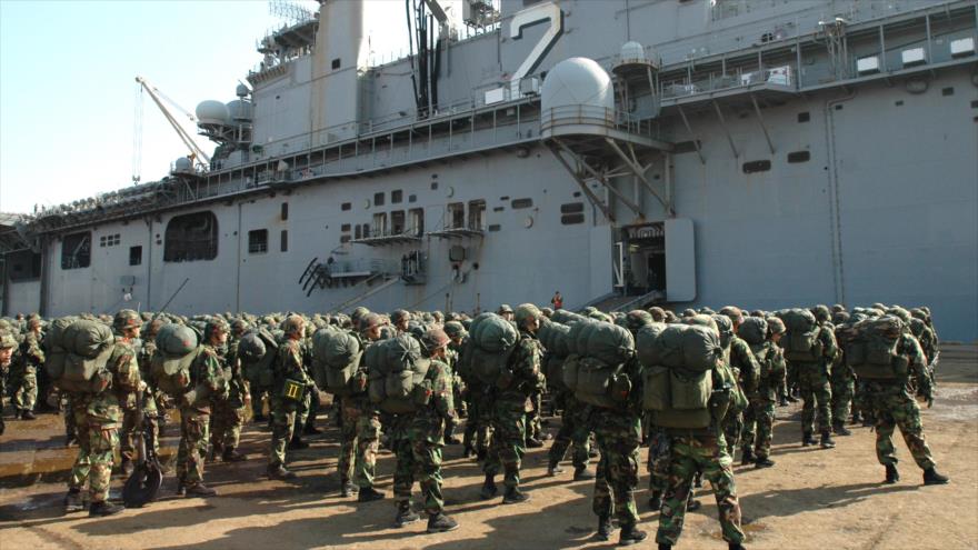 La infantería de marina de Corea del Sur.