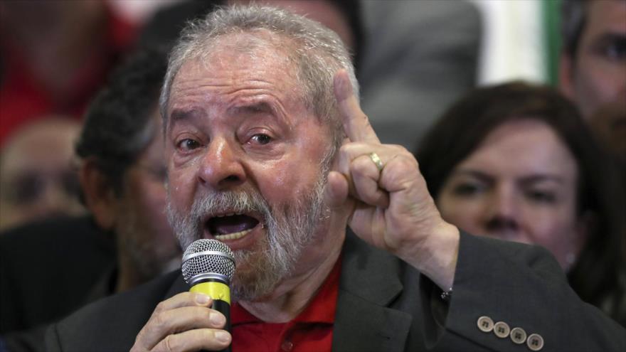 El expresidente brasileño Luiz Inácio Lula da Silva durante una conferencia en Sao Paulo, 15 de septiembre de 2016.