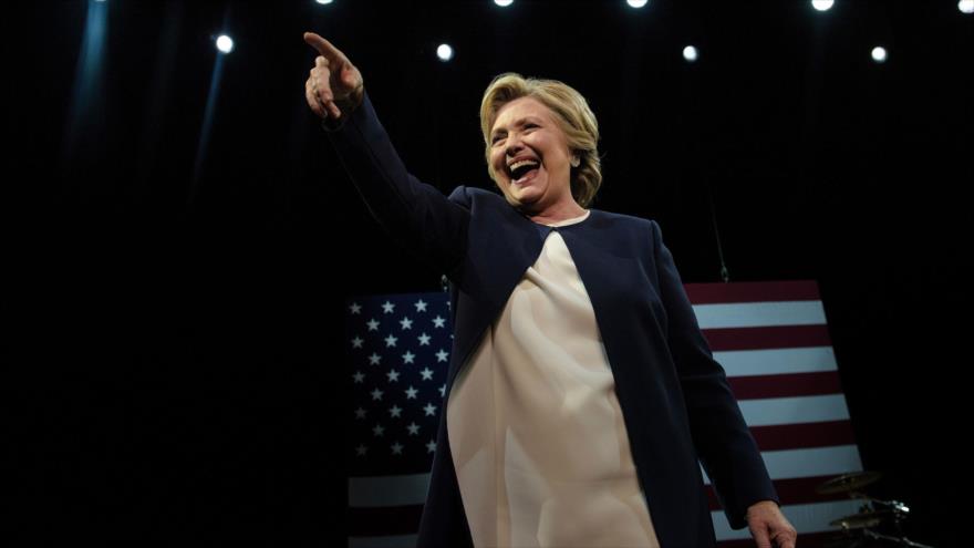 La candidata presidencial demócrata, Hillary Clinton, durante una recaudación de fondos para su partido en el Centro Cívico Auditorio de San Francisco, California. 13 de octubre de 2016
