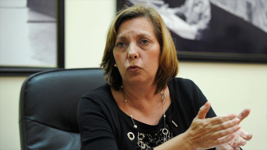 La directora general para EE.UU. de la Cancillería cubana, Josefina Vidal, durante una conferencia de prensa en La Habana, 14 de octubre 2016.