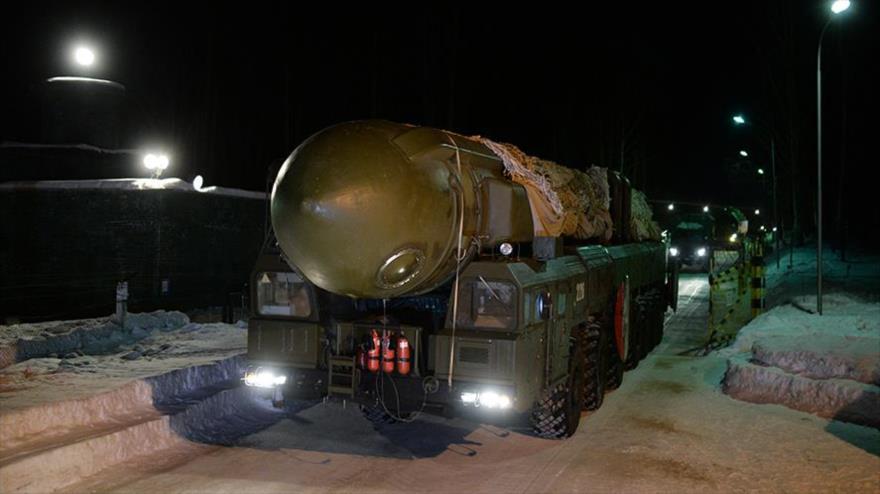 Un misil balístico de fabricación rusa capaz de portar ojiva nuclear.