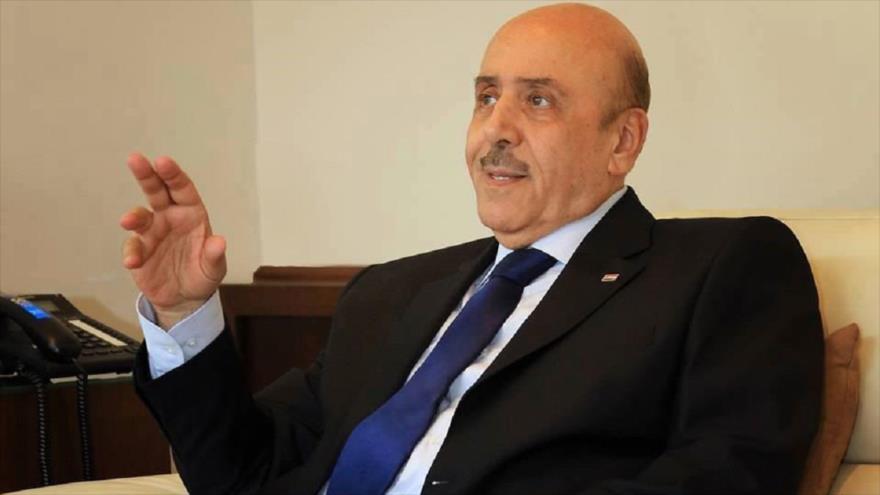 El jefe del Consejo Nacional de Seguridad de Siria, Ali Mamluk, durante una entrevista a la televisión libanesa Aljadeed, 30 de marzo de 2016.
