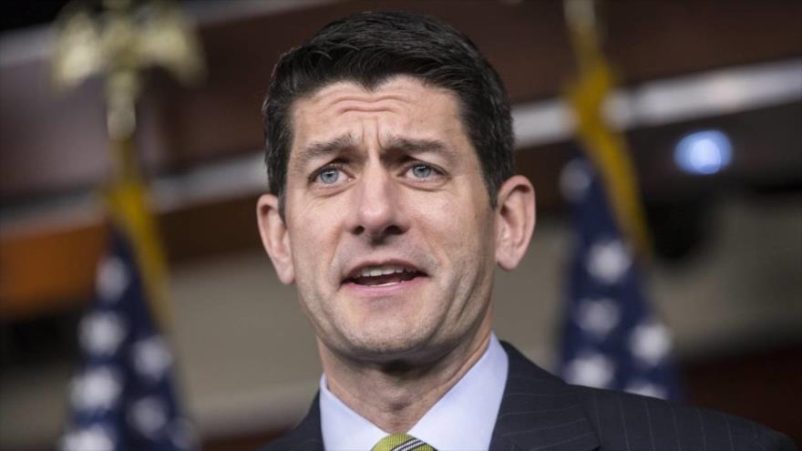 El presidente de la cámara baja del Congreso de EE.UU., el republicano Paul Ryan.