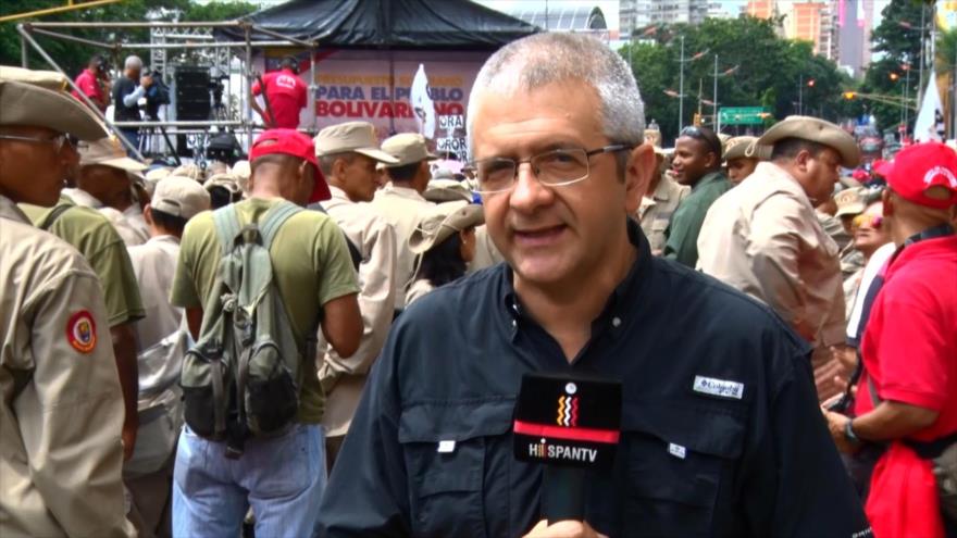 Marcha en Caracas en defensa de presupuesto impulsado por Gobierno