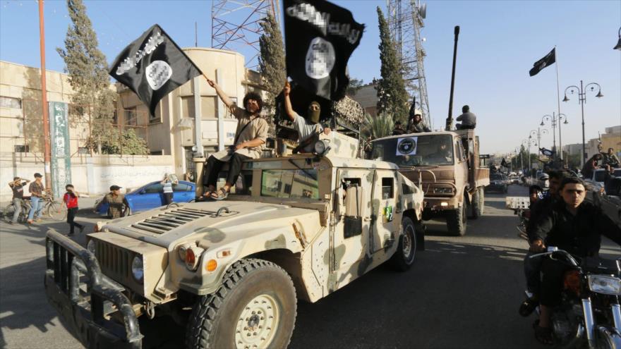 Los integrantes del grupo terrorista EIIL (Daesh, en árabe) en la ciudad iraquí de Mosul.