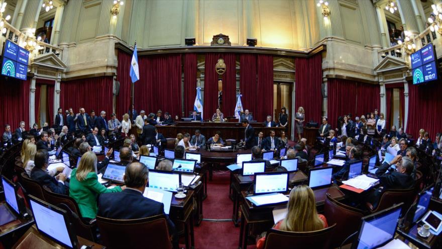 Una sesión del Senado argentino celebrada el 30 de marzo de 2016.