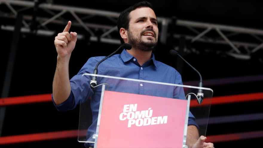 El líder de Izquierda Unida (IU), Alberto Garzón, 11 de junio de 2016.