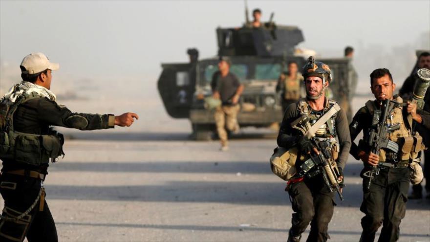 Las fuerzas iraquíes durante una misión atiterrorista en el este de la ciudad norteña de Mosul, 20 de octubre de 2016.