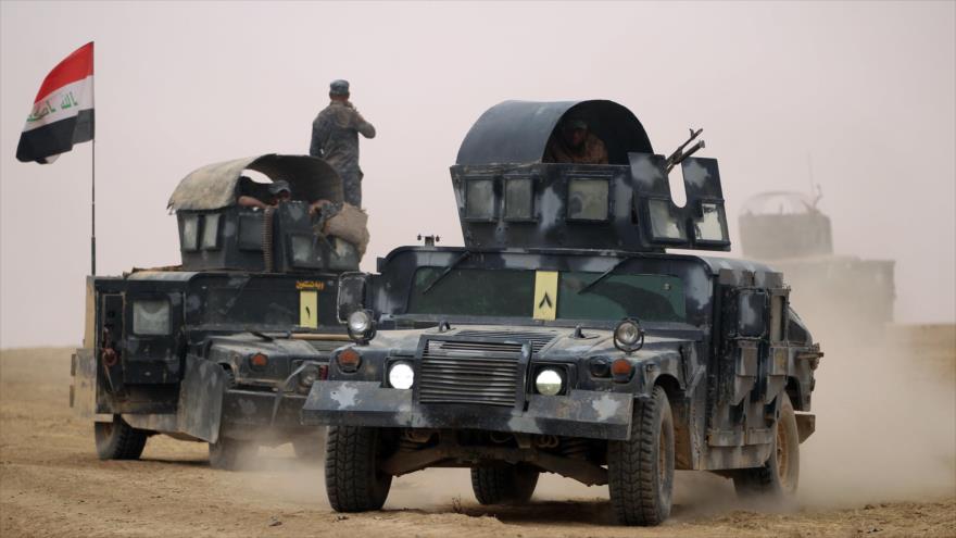 Tropas iraquíes en la región de Al-Shura, al sur de Mosul, 24 de octubre de 2016.