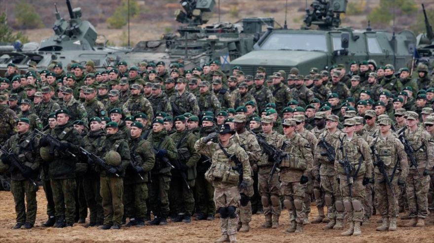 Fuerzas de la OTAN en un ejercicio militar en Lituania.