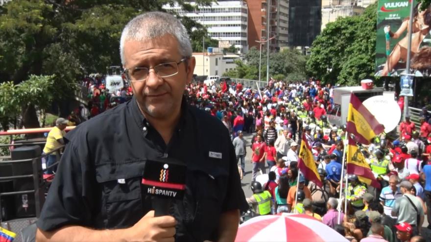 Miles marcharon en Caracas en apoyo a Nicolás Maduro