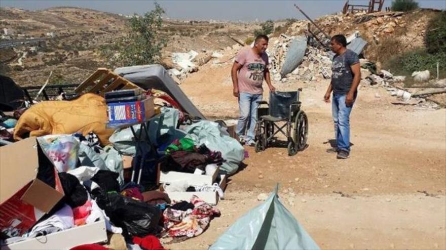 Israel demuele viviendas palestinas, dejando 44 desplazados 