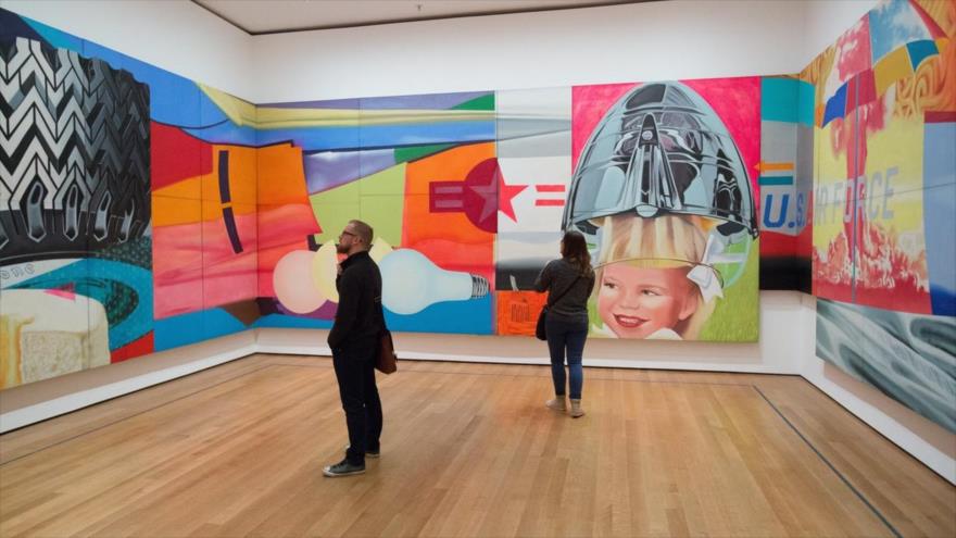Obras de arte expuestas en el Museo de Arte Moderno de Nueva York (MOMA).