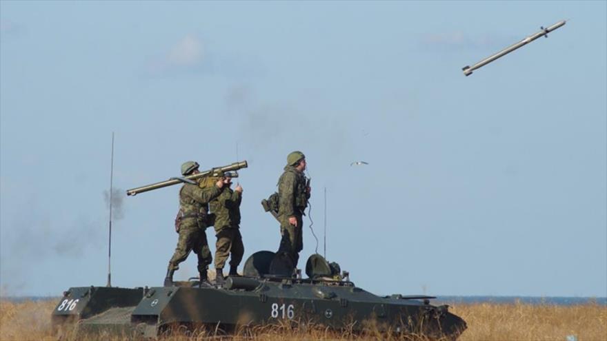 Ejercicio táctico de las unidades de misiles de defensa aérea Airborne de Rusia, celebrado en septiembre de 2016.