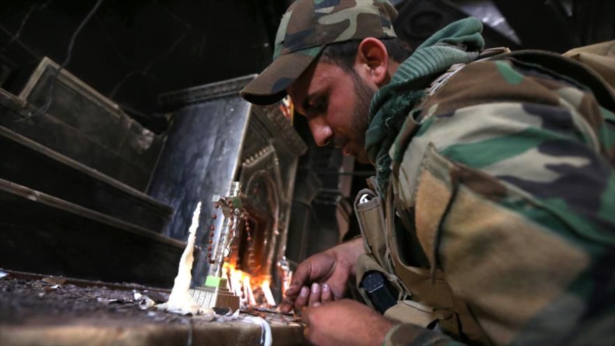 Primera misa de cristianos de Qaraqosh tras expulsión de Daesh