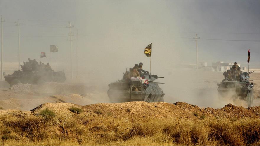 Fuerzas iraquíes en las afueras de la ciudad de Al-Shura, al sur de de Mosul, 17 de octubre de 2016.