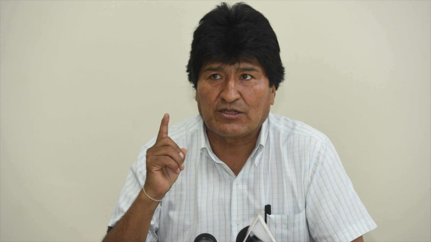 El presidente de Bolivia, Evo Morales, durante una conferencia de prensa en Lauca Eñe, ubicado en el municipio de Shinahota, en pleno trópico de Cochabamba, 2 de noviembre de 2016.